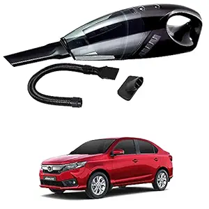 Oshotto - 100W Heavy Duty Super Suction 12V Car Vacuum Cleaner Compatible with Honda Amaze - Black