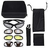 【Weit verbreitet】 Winddichte Brille Ideal für Angeln, Tourismus, Surfen, Radfahren, Wandern, Camping, Taktiken usw