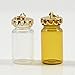 10pcs x Gorgeous Glass Wishing Drift Memory Bottle wishing Pendant Necklace Chain Sticky (Clear)