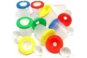 PAINT AND PLAY TODAY Non-Spill Paint Pot & Stopper - Pack of 10