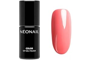 NÉONAIL NEONAIL Vernis Semi Permanent Neon 7,2 ml Vernis Gel UV Semi Permanent Orange Bayahibe Bikini Vernis à Ongles Gel Polish Gel UV Couleur Nail Art