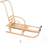 SCHREUDERS SPORT Unisexe Nijdam repousser Rack et Dossier pour Luge Pliable, Bois, Beige, Taille Unique
