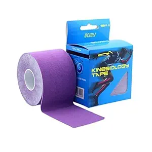 Ubersweet Violet2pieces 5cm 5m Kinesio Tex Tape Athletic Tapes Strapping Exercise Beactive Kinesiotape Tape Medical Roll with One Carton