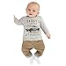 Etosell Kids Baby Boy Long Sleeve Shirt Tops & Pants Suit Spring Autumn Outfit 1-3Y (80/0-1 Y)
