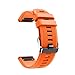 Produktbild Feitb TPU-Silikonband, stylisches Ersatzband, weiches und tragbares Armband, schwarze Schnalle, 13 Farben optional für Garmin Fenix   5/5 Plus Smart Watch (Orange)