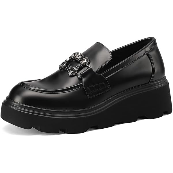 Mocassini Donna QUEEN HELENA Francesine Eleganti - Tacco 4.5 Cm, Ecopelle, Suola Gomma, Stile Classico