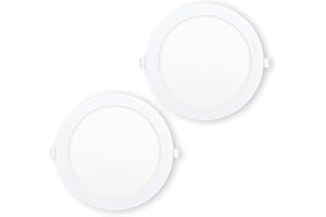 CLAR HYBEC - Faretti LED da Incasso per Cartongesso, Faretto LED, Faretto LED Incasso, Faretti a LED da Incasso, Faretto Incasso, Faretti Incasso Cartongesso 4000ºK, 20W (Pack 5)