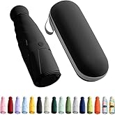 AYSIS UV Travel Mini Folding Ultra Compact pastel Umbrella with Case, Manual Open 6 Ribs Lightweight Portable, Small Sun & Ra