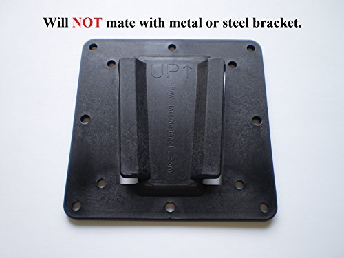 PAW International RV TV Bracket (Polymer) 3 Piece Set- Black - Image 3