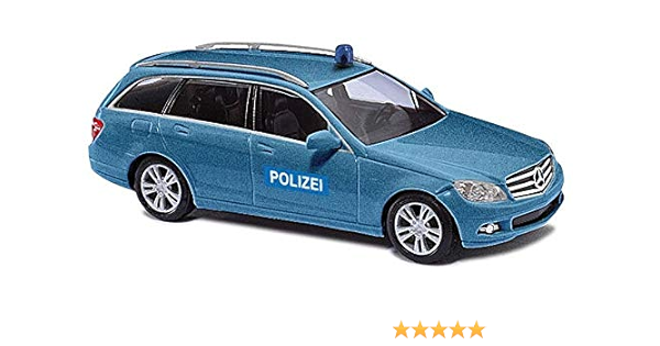 Busch 43663 Mercedes Benz C Klasse T Modell Polizei Amazon De Spielzeug
