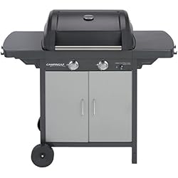Campingaz Barbecue à Gaz Class 2 LX Plus Vario, 2 Brûleurs, Puissance 7.5kW, Grille et Plancha en Acier Double émaillage, 2 Tablettes Latérales