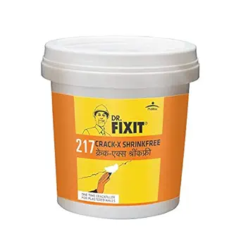 DR. FIXIT 217 Crack X Shrink Free Crack Filler for Crack-free Plastered Walls - 750ml, Suitable for roofs, walls and overhead leakages, Excellent Alternative for Putty