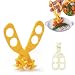 Baby Food Scissors, Rasse® Versatile Food Cutter for Babies Supplementary Food Crushing Clamp Portable Food Shearer (Yellow)