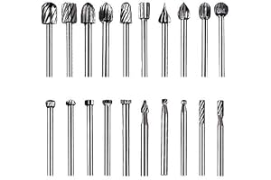 ZFYQ 20 st. HSS fräs router bits träfräs 3 mm borr för Dremel/tillbehör för roterande verktyg/hemmafixare, slipmaskin, gravve