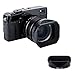 Price comparison product image JJC Black Lens Hood & Hood Cap Kit for Fujifilm Fujinon XF 23mm F1.4 R WR Lens - Replaces Fujifilm LH-XF23 Lens Hood
