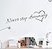 Produktbild Tier Wandaufkleber Inspiration Worte Hören Nie Auf Zu Träumen Liebe Zu Hause Schlafzimmer Dekoration Wandaufkleber Freunde Schüler Geschenke Schule Büro Wandmalereien 58 * 23 * 16 Cm