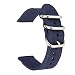 Produktbild Für Apple Watch Series,Silver Buckle Nylon Strap Ersatz Armbänder Uhrenarmbänder für Apple Watch Series 1/2/3/4 38mm / 40mm (Marine)
