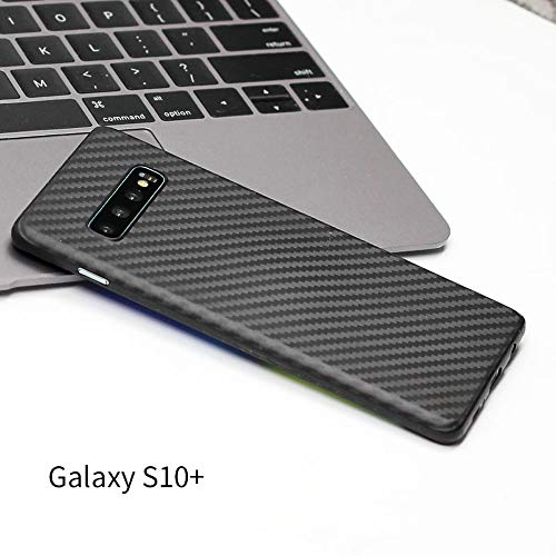 Preisvergleich Produktbild SOOCX Persönlichkeit Kreative Samsung Galaxy S10 Hülle Business Ultradünne Galaxy S10 + All-Inclusive-Matte Hülle Hartschalen-Galaxy S10 Plus Anti-Fall-Fingerabdruck-Carbonfaser-T...