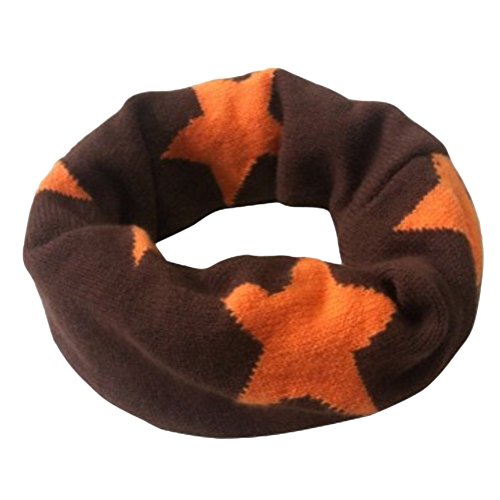 iikids®Unisex Girls/Boys Collar Scarf Loops Babies Soft Neckerchief Kids Winter Neck Warmers Stars Width 20cm