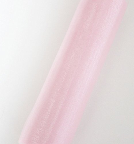 Organza Rolle 9m x 16 cm Tischläufer Dekostoff (Rosa)