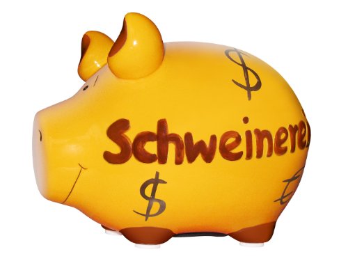 Preisvergleich Produktbild Spardose Schwein"Schweinereich" - Keramik, klein
