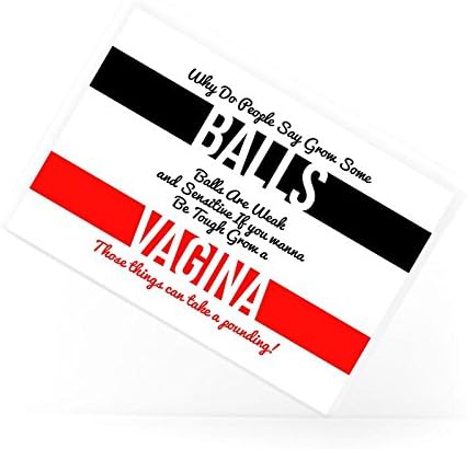 Why People Say Grow Some Balls Feminist Quote Movement Ceramic Fridge Magnet