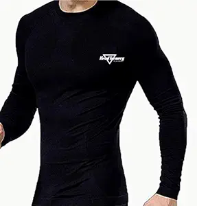 HeadTurners Compression T-Shirt, Top Full Sleeve Plain Athletic Fit Multi Sports Cycling, Cricket, Football, Badminton, Gym, Fitness & Other Outdoor Inner Wear for Men and Women
