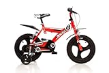 DINO Sport Bikes 163 GLN 16 pouce, Bicicleta de niño, Kidsbike , bicicleta, bicicleta del niño , la bici, velocípedo , bicicleta , ciclismo Roja, estabilizadores, guardabarros • 16 pulgadas 4-7 años 105-135cm 47-55cm elevación del asiento