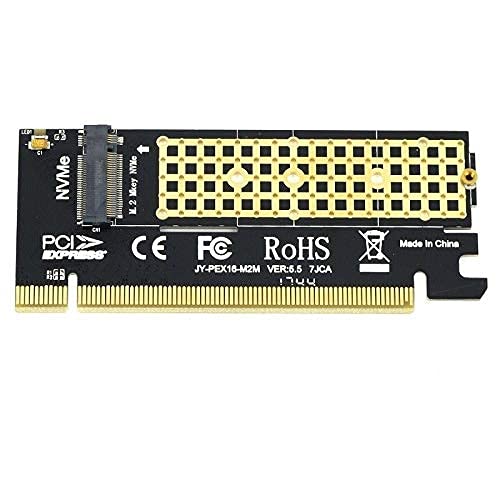 XSENTUALS PCIe Pro M.2 NVMe SSD NGFF to PCI-E 3.0 X16 X4 Adapter M Key Interface Card Full Speed