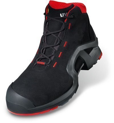 uvex1 Sicherheitsschnürstiefel 8517 S3 SRC 42 Schwarz/Rot