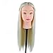Hairdressing Mannequin 50% Real Human Hair 26 Inch,CoastaCloud Professional Training Head Model Hairdresser Human Hair with Clamp