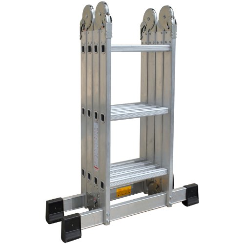 pro-bau-tec Aluminium Vielzweckleiter 4 x 3 Sprossen mit Plattform, 10025 - 5