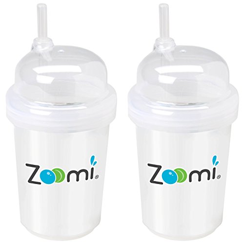 Nuspin Zoomi Lot de 2 gobelets en paille pour enfant 227 g