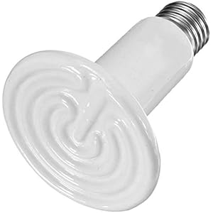 UEETEK Keramik Wärmelampe Heizung Dunkelstrahler für Reptilien Schildkröte 150W (Zufällige Farbe)