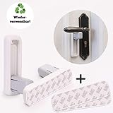 ✅ [FÜR WOHNUNGSTÜREN ALLER ART] Top geeignet für oft gebrauchte Türen da schnelle Sicherung & Entsicherung. Benutzen Sie unsere Tür Kindersicherung für Ihre Tabu-Räume.