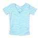 Chinatera Little Girls Summer Short Sleeve Striped Tops V-Neck and Back Bandage Casual Girls Tees T Shirt (3-4 Y RS.1929.00