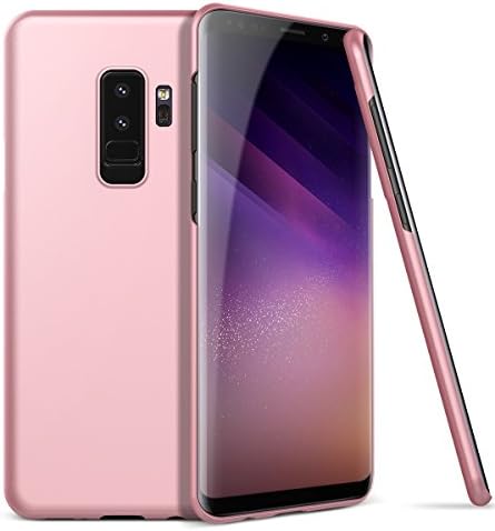 YT MARQUEEN Samsung Galaxy S9 Plus Hard Case Backcover Ultra Thin & Light Matte Anti-Scratches PC Smooth Bumper Shockproof Slim Protective Cover - Rose Gold