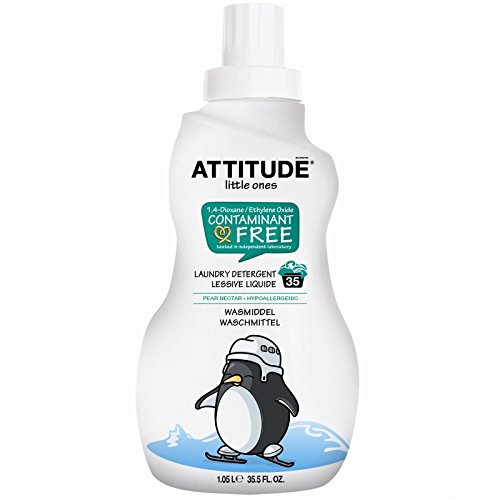 ATTITUDE, Little Ones, Laundry Detergent, Pear Nectar, 35 Loads, 35.5 fl oz (1.05 L)