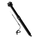 30.9 mm de diámetro MSC Bikes Lev Si Recta Tija Telescópica, Negro, 30.9 mm