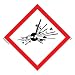 Produktbild Viking Signs LN1343-S15-V Explosive – CLP Symbolschild, Vinyl, 150 mm x 150 mm