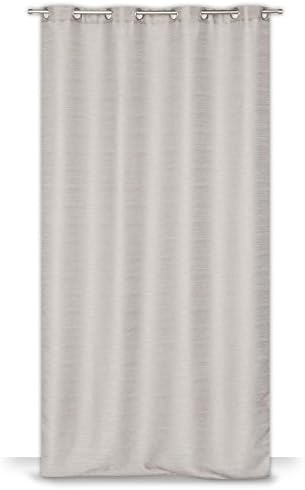 2 PCS Wonderful Curtain Linen-Effect 140 cm x 250 cm 55.1" x 98.4" Drop Beige