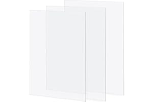 GSHUR Paquete de 3 hojas de acrílico transparente A3 de 42x29 cm, hoja acrílica de plástico transparente de plexiglás de 2 mm de grosor, paneles de plexiglás para decoración, marco de fotos, pintura…