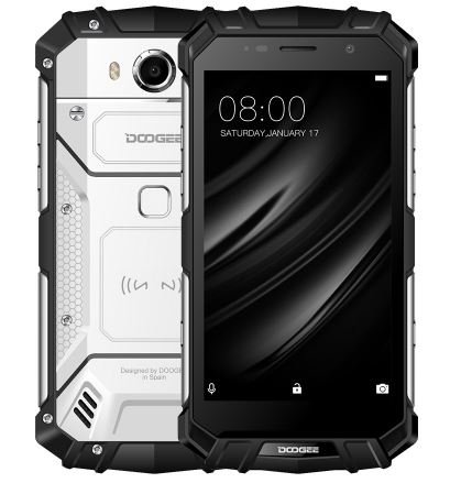 DOOGEE S60 lite - 5,2 pollici FHD impermeabile / antiurto / antipolvere 4G Smartphone, batteria 5580mAh Carica veloce (supporto wireless supportato), 1,5 GHz Octa Core 4 GB + 32 GB, 8 MP + 16 MP, telaio metallico NFC GPS - Argento
