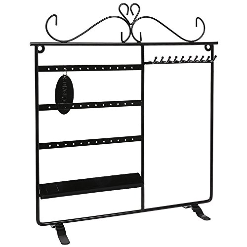 Songmics® Schmuckständer Metall Schwarz JDS005B