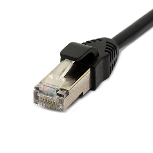 1 m RJ45 Ethernet Verlängerung Kabel Cat 5e/5 CAT 6 STECKER AUF BUCHSE geschirmt Schraube Panel Mount Internet LAN Netzwerk führen - 2
