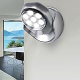  ProBaache - Lámpara de 7 ledes con detector de movimiento, orientable 360º