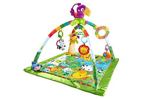 Mattel Fisher-Price DFP08 Rainforest Erlebnisdecke mit farbenfrohen Motiven - 2