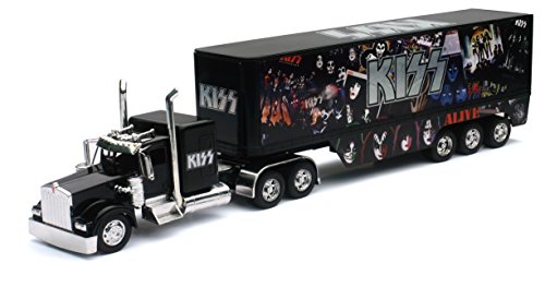 New Ray 1/32 Kenworth W900 Kiss - Camion da Collezione a Scala 1/36, 810394, Colore: Nero