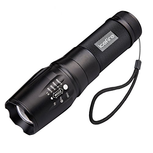 IceFire® Z50 LED Taschenlampe XM-L T6 1000 Lumens Cree LED 5 Modi, mit Zoom, verstellbarer Fokus Tactical Taschenlampe - 3