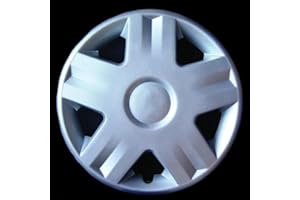 RIXTO Kit de 4 tapacubos compatibles con Clio, TWINGO, Laguna, Megane, Scenic, Espace, KANGOO - diámetro 14"